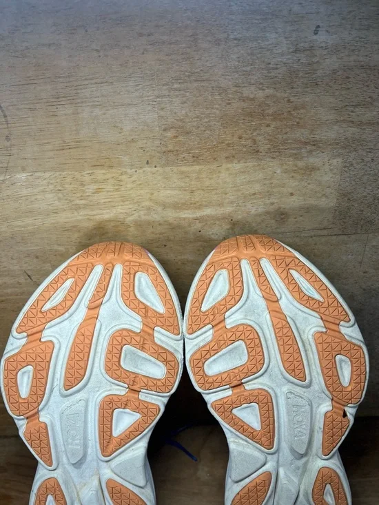 Hoka One One Bondi 8 REFLECTIVE Womens Size 7.5 Running Shoes Sneakers Blue Pink - Picture 11 of 13